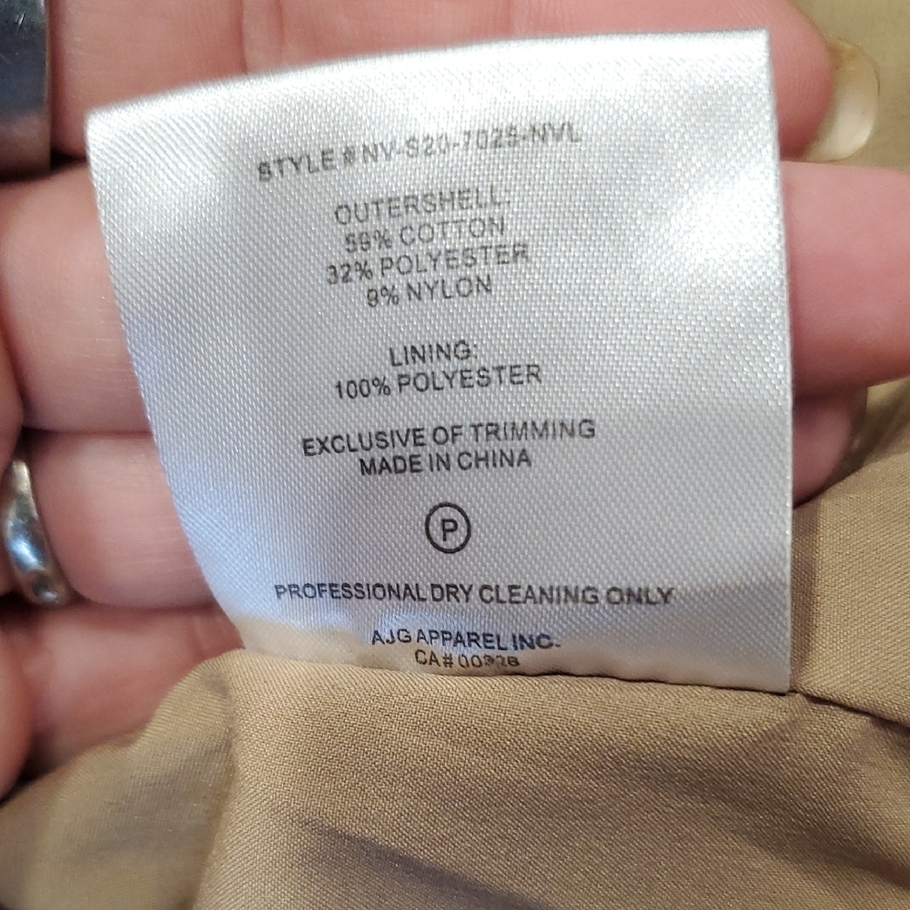 NVLT Women's Brown Waxed Cotton Trench Styke Jacket Lagenlook SZ S - Picture 5 of 16